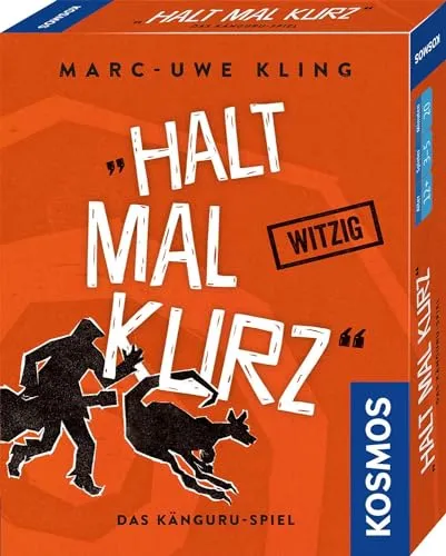 KOSMOS HALT MAL KURZ - Das witzige Kängeruh Spiel für Freunde - Gesellschaftsspiel für 3-5 Spieler, ideal für Jugendliche (12-16 Jahre), bringt Spaß und Spannung in jeden Spieleabend.