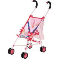 BABY born Kinderwagen mit Tasche, Puppenwagen pink