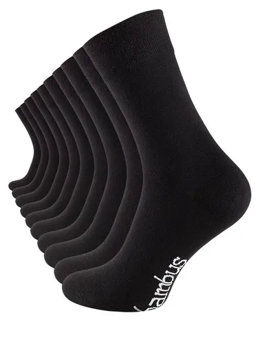 Cotton Prime® Bambussocken ohne Gummibund (10-Paar) - Erleben Sie unvergleichlichen Tragekomfort mit unseren Bambussocken. Atmungsaktiv und weich, bieten sie eine perfekte Passform und sind ideal für den täglichen Einsatz – ohne Druckstellen oder Verrutschen.