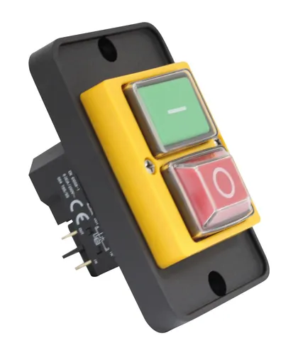 Einbauschalter-Maschinenschalter DZ04 230V für Elektrowerkzeuge - Druckschalter für Elektrowerkzeuge, max. 10A, IP55 Schutzart, ideal für Innen- und Außenanwendungen, robustes Design für lange Lebensdauer.