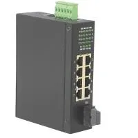 Roline 21.13.1152 Netzwerk Switch 10/100MBit/s - Industrie-Netzwerk-Switch mit 8 Ports für robuste Anwendungen, ideal für Temperaturen von -20 °C bis +70 °C und einfach in der DIN Hutschiene montierbar.