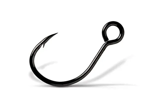 VMC 7237 BN Einzelhaken für Kunstköder Gr.1/0 in schwarz von VMC
