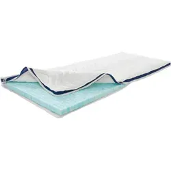 Topper Rio Irisette - 140x200 cm - Weiß - Topper Rio Irisette - 140x200 cm aus hochwertigem Hypersoftschaum für optimalen Schlafkomfort. Abnehmbarer Bezug, waschbar bis 60° C. Ideal zur Aufwertung Ihrer Matratze und für ein angenehmes Schlafklima.