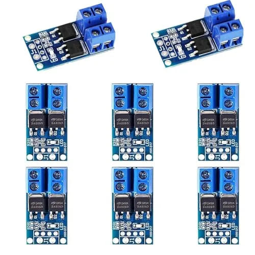 Pcs DC 5v-36v 400W FET Trigger Switch Drive Module Board Dual Mosfet Treibermodul Dual-Hochleistungs Switching Driver Modul PWM Regler Schalttafel Treibermodul für Ar-duino 8