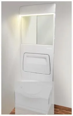 Seitenwand für Toilettenraum 4000