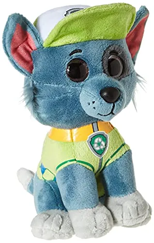 TY 41212 - Paw Patrol, Rocky mit glitzer Augen, 15 cm, Graugrün