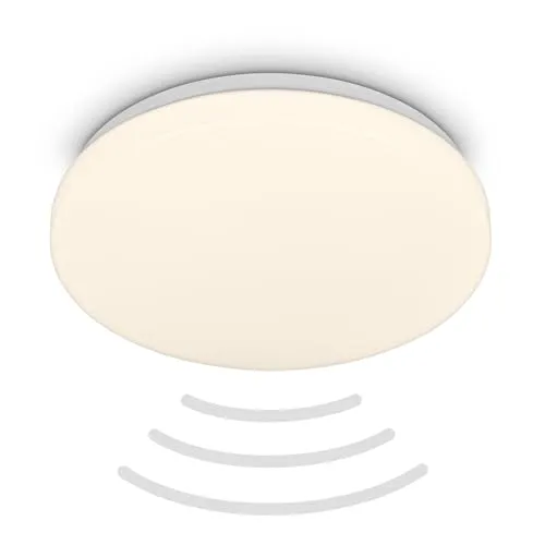 Briloner LED Sensor Deckenleuchte 12W - Lampen mit IP54 Schutz, 1300 lm Helligkeit und integriertem Sensor für automatisches Licht – ideal für Flure und Eingänge.