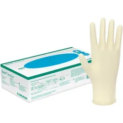 Produktbild B. Braun Vasco® Sensitive Latexhandschuhe M, puderfrei