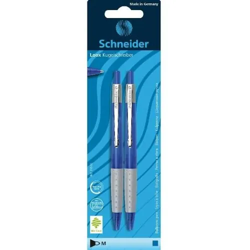 Magni Kugelschreiber Loox 2 Stück sortiert (blau-transparent, 2 x) (73550)