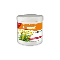 Lifemed GmbH Lifemed® Arnikabalsam, Pflege und Schutz beanspruchter Haut, Pflegecreme beruhigt, schützt und regeneriert mit der Kraft der Arnika, 250 ml Dose 99354