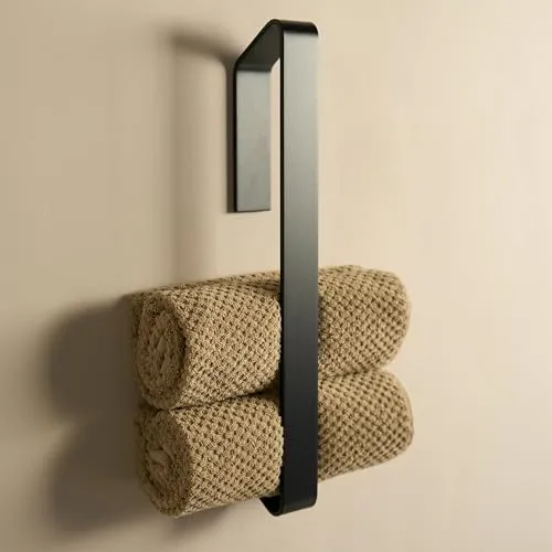Designfabrik Hamburg Handtuchhalter ohne Bohren in schwarz von Designfabrik Hamburg