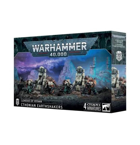 Games Workshop Warhammer 40.000 Leagues of Votann Cthonian Earthshakers - Spielzeugfiguren aus dem Warhammer 40.000 Universum, ideal für Sammler und Tabletop-Spieler, mit einzigartigem Design der Chthonischen Erschütterer.