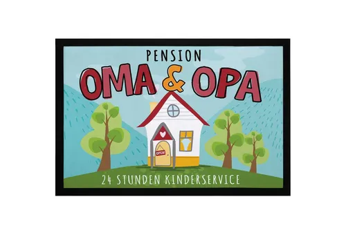 SpecialMe Fußmatte Fußmatte Geschenk Pension Oma und Opa Großeltern Geschenkidee, rechteckig