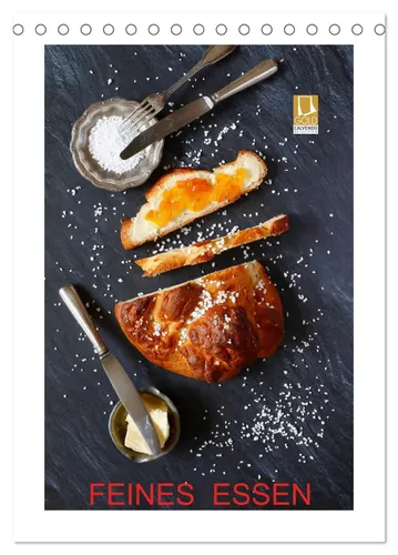 CALVENDO Wandkalender Feines Essen 2026 - Wandkalender mit exklusiven Farbfotografien von Stillleben zum Thema Essen. Hochwertiger Tischkalender aus FSC-zertifiziertem Papier, umweltbewusst in Deutschland produziert.