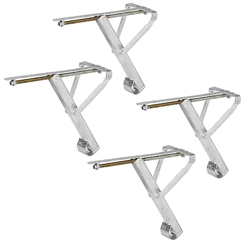 4x Universelle Ausdrehstütze bis 2000 Kg - Universalzubehör für Anhängerkupplungen, 4x Ausdrehstütze mit 500 Kg Traglast je Stütze, sorgt für sicheren Stand und schnelle Montage.