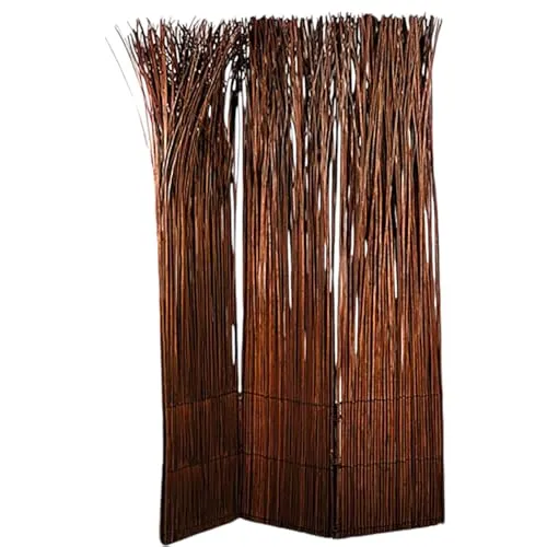 Design RAUMTEILER Nature | 160x120 cm aus Weidenholz - Kunstblumen & -pflanzen, mobiler Raumteiler aus natürlichem Weidenholz für eine harmonische Atmosphäre. Ideal zur Schaffung von Privatsphäre in jedem Raum.