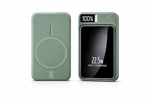 Magnetische Powerbank 5000mAh Mini 22.5W PD Schnellladen – kabelloses Laden für Smartphones