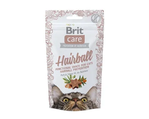 BRIT Care Cat Snack Hairball - Katzenleckerli - 50 g Brit 8595602521395