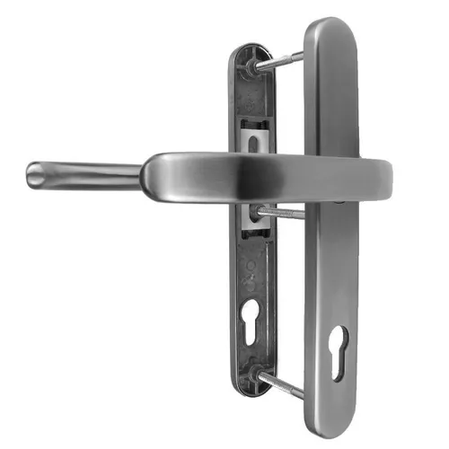 Haustür Schmalrahmen - Garnitur in Edelstahl Drücker/ Drücker