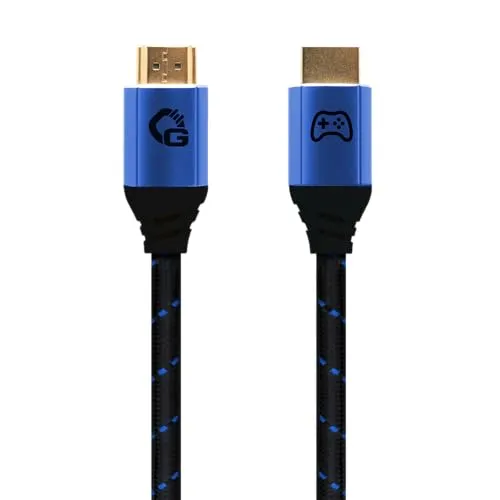 OEHLBACH GAMING New Game Blue HDMI-Kabel 200 cm - HDMI-Kabel für Gaming mit 4K/240Hz, HDR & VRR Support – für maximale Performance und gestochen scharfe Bildqualität.