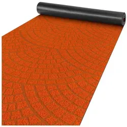 ANRO Küchenläufer Teppichläufer DAVIS Velours Läufer, Eckig, Höhe: 3 mm, Velour orange 50 cm x 200 cm x 3 mm