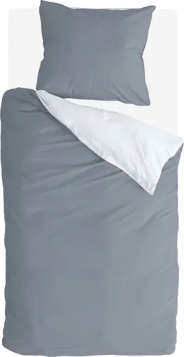 Byrklund Bettwäsche Side Way Grau/Weiß - 155x220 cm - Bettwäsche aus 100% Baumwolle, hautfreundlich und pflegeleicht. Erleben Sie stilvolle Designs in modernen Farben für einen erholsamen Schlaf.