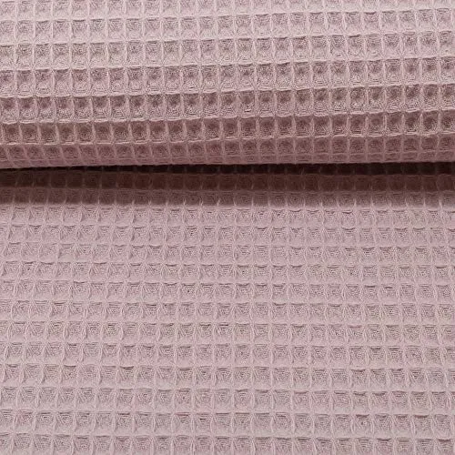 MAGAM-Stoffe Ella Waffel Stoff 100% Baumwollstoff Oeko-Tex Meterware 50cm (09. Altrosa hell)