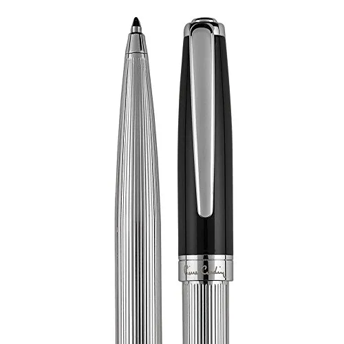 Pierre Cardin hochwertiger Dreh-Kugelschreiber aus Metall Metall-Kulli in Geschenk-verpackung ballpoint pen edler Kugelschreiber business Kugelschreiber für Beruf/Schule CHRISTOPHE KS