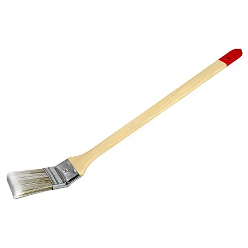 Heizkörperpinsel Breite 50 mm (Länge 50cm, Winkelpinsel Lackierpinsel mit Chinaborsten, Lackpinsel, Eckenpinsel, Holzgriff)