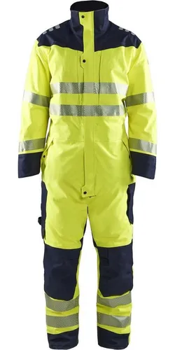 Blåkläder Warnschutz-Shirt Multinorm Winter Overall - Flammenhemmender, metallfreier Winter Overall in High Vis Klasse 3. Bietet optimalen Schutz gegen Kälte und Nässe. Mit praktischen Taschenlösungen und verstellbaren Elementen für höchsten Tragekomfort.