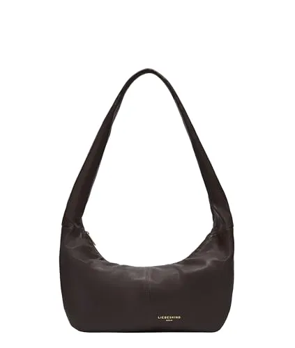 Liebeskind Bo Sheep Natural M Beuteltasche dunkelbraun - Elegante Beuteltasche aus hochwertigem Schafsleder in dunkelbraun, ideal für stilbewusste Frauen, die Funktionalität und Design schätzen.