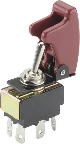 TRU Components 1587823 TC-R13-28B-01/R17-10 Kippschalter 250 V/AC 10A 2 x Ein/Ein rastend 1St.