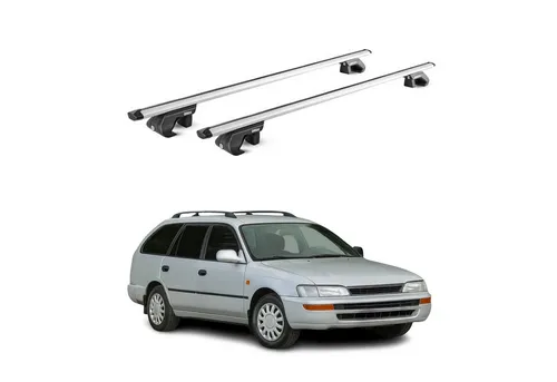 OMAC Dachträger für Toyota Corolla Kombi (1992-2007) – 90 kg Aluminium - Leichter, abnehmbarer Dachträger aus Aluminium für vielseitige Nutzung. Ideal für Reisen, mit einer maximalen Tragkraft von 90 kg und wetterfestem Design.