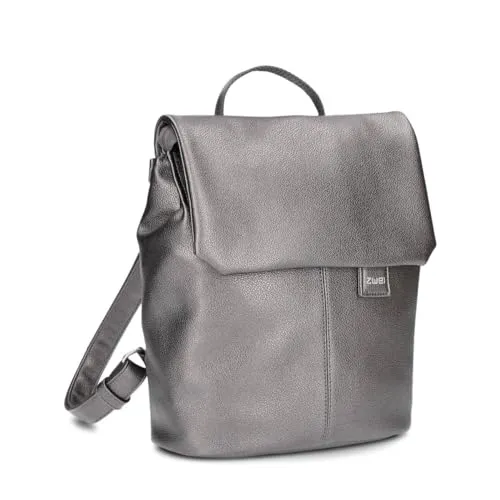 Damen City-Rucksack Mademoiselle.M MR8 - Eleganter 4L Kunstleder-Rucksack - Tagesrucksäcke: Stilvoller, wasserabweisender Rucksack mit gepolstertem Tablet-Fach und Rückenpolsterung für optimalen Tragekomfort.