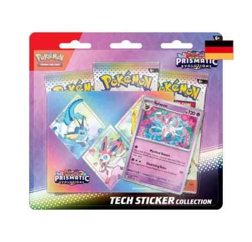 Pokémon Karmesin & Purpur Feelinara Kollektion Tech-Sticker - Sammelkarten für Kinder ab 6 Jahren, ideal für Pokémon-Fans und Sammler, fördert Kreativität und Spielspaß.
