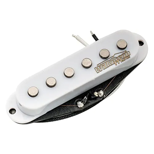 Wilkinson M-Serie Hoher Output Alnico 5 Strat Single Coil Tonabnehmer Steg Pickup für Stratocaster E-Gitarre, Weiß