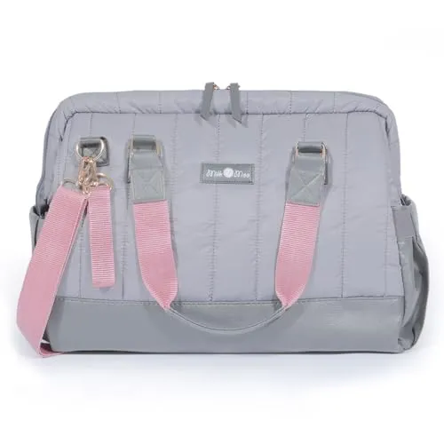 MILK&MOO Wickeltasche - Auslaufsicher und stilvoll - Wickeltasche aus veganem Leder, ultra geräumig mit isolierten Flaschenhaltern und elastischen Fächern für schnellen Zugriff - ideal für Mütter unterwegs.