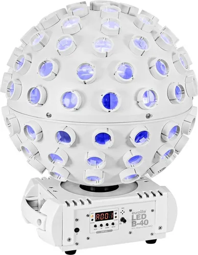 Eurolite 51918953 DMX LED-Effektstrahler mit 5x10W LEDs - Licht-Effekt mit RGBWA+UV-Farbmischung für beeindruckende Farbspiele, inkl. praktischer Fernbedienung.