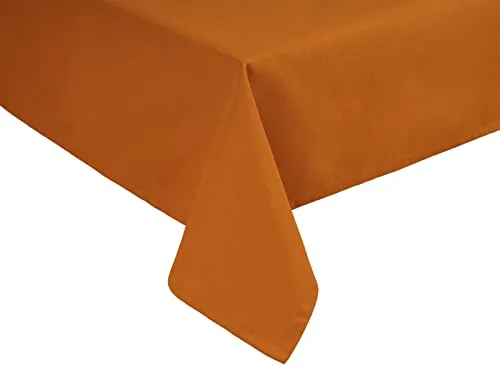 beties „Wunschton“ XL Mitteldecke ca. 110x110 cm - in großer Sortiments- und Größenauswahl – EIN idealer Begleiter in Unifarbe (sanddorn-orange)
