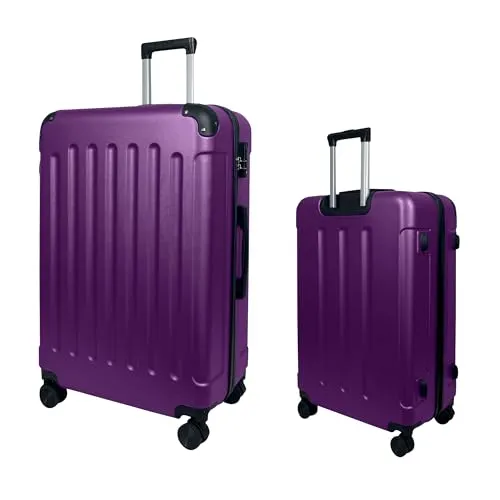 MY TRAVEL BAG Hartschalen-Koffer mit 4 Rollen (55cm, Violet) - Robuster und leichter Handgepäck-Koffer mit flexibler Hartschale, komfortablem 360° Rollen-System und innovativen Tragegriffen für höchsten Reisekomfort.