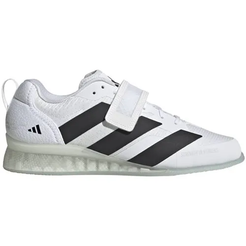 ADIDAS Herren Workoutschuhe Adipower 3 Gewichtheberschuh - Robuster Gewichtheberschuh mit optimalem Halt. Die innovative Riemen-Schnürung sorgt für Stabilität, während der erhöhte Fersenbereich deine Haltung unterstützt. Ideal für intensives Training und mit mindestens 20 % recycelten Materialien.
