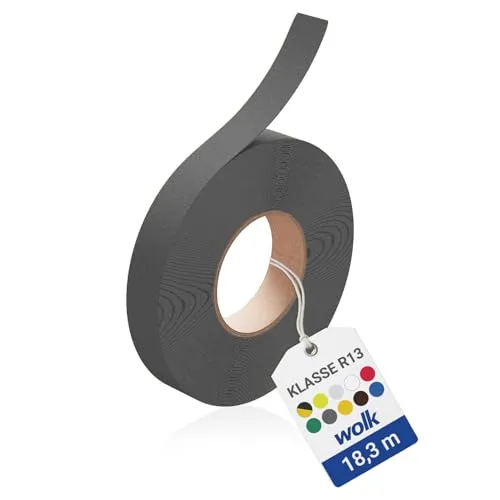 Antirutsch Klebeband R13 Grau 25 mm x 18,3 m – Selbstklebendes Anti Rutsch Band für Treppe & Außen – Antirutschband extrem robust – Rutschhemmer nach BGR 181