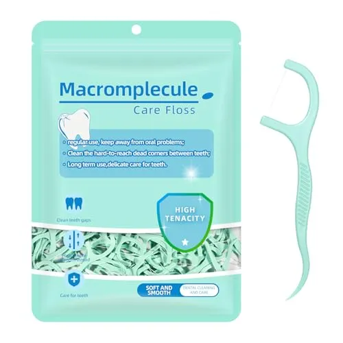 Zahnseide Sticks Minze 300 Stk Dental Floss Mint Zahnreiniger Zwischenräume Zahnseidestick Zahnseide Zahnstocher mit Geschmack Mint