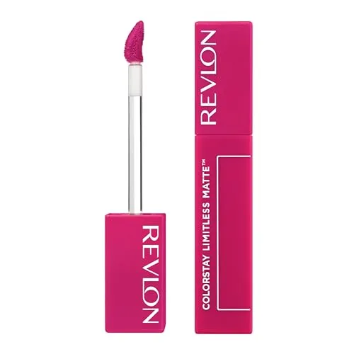 Revlon ColorStay Limitless Matte Liquid Lipstick, matter Flüssig-Lippenstift, angereichert mit dreifacher Hyaluronsäure, Formel 100% vegan, extrem widerstandsfähig, 007 Icon Era