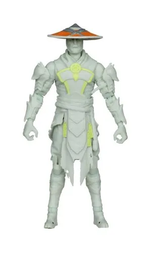 Mortal Kombat Actionfigur Glow in the Dark Edition Raiden (Gold Label) 18 cm - Aufstellfigur & Statue, leuchtet im Dunkeln und bringt den ikonischen Charakter Raiden direkt zu dir nach Hause.