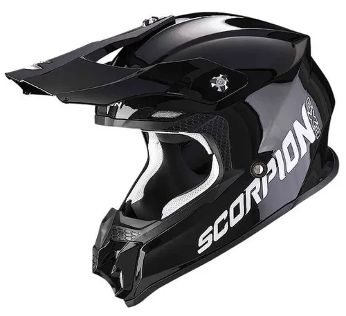 Scorpion VX-16 Evo Air Solid Schwarz M - Motorradhelm mit innovativem AirFit Wangenpolstersystem für individuelle Passform und optimalen Tragekomfort. Ideal für Offroad-Fahrer, die Wert auf Design und Funktionalität legen.