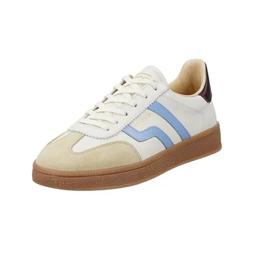 GANT FOOTWEAR Damen CUZIMA Sneaker Off White Blue 39 EU - Stylische und bequeme Sneakers mit herausnehmbarer Innensohle für individuellen Komfort, ideal für den täglichen Gebrauch.