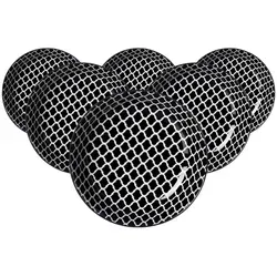 Ritzenhoff & Breker Takeo Swing Suppenteller 20,5 cm - 6er Set - Teller Set aus Porzellan, stilvolles asiatisches Design in Schwarz-Weiß, perfekt für puristische und minimalistische Tischdekoration.