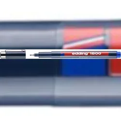 edding 1800 Präzisionsfeinschreiber - blau, 0,7 mm Linienbreite