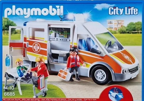 PLAYMOBIL 6685 Krankenwagen mit Licht und Sound